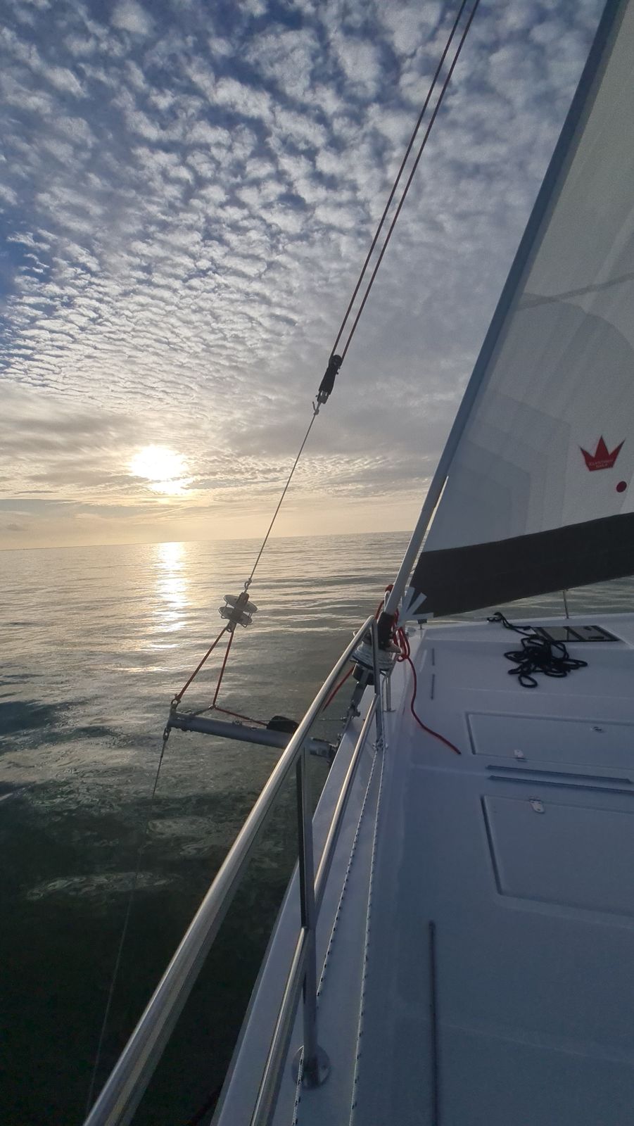 Vela al tramonto